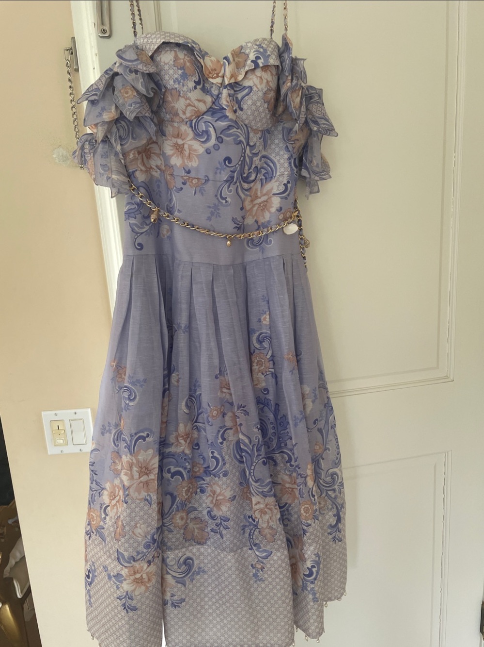 Zimmermann postcard bodice bow dress